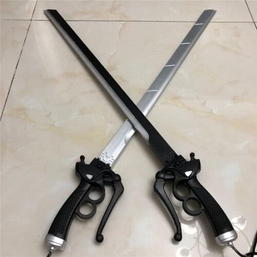Attack On Titan Mikasa Ackerman sword cosplay RivaMika LeviMika Movie sword simulation gun Prop