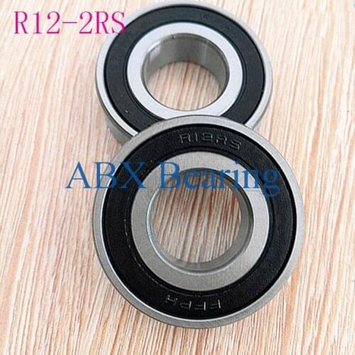 Free shipping 2pcs R12-2RS R12 ball bearing 19.05x41.275x11.112mm inch miniature bearing 3/4"x 1-5/8"x 7/16" Drilling machines