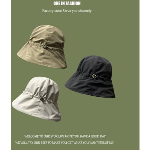 CYGJFC Woman Summer Chic Bucket Hat Outdoor Caps Women Panama Ladies Headwear Korean Style Gorros Sunbonnet Sun Hat