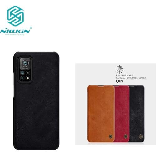 For Xiaomi Mi 10T 5G phone case Nillkin vintage Qin flip cover PU Leather Case PC plastic back case for Xiaomi 10T Pro 5G/K30 S