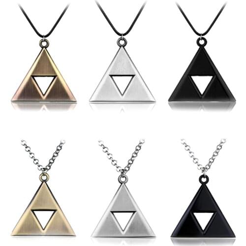 Dongsheng Fashion Anime Jewelry The Legend of Zeldas Necklace Triforce Triangle Necklace for Men Woman Accessories Gift-30