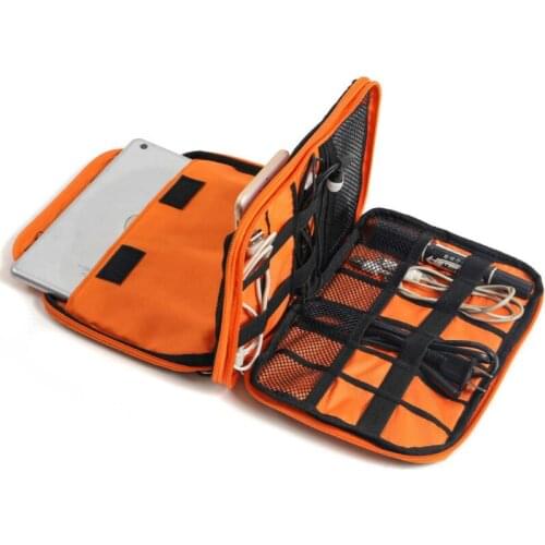Travel Storage Bag for USB Data Cable Earphone Wire Pen Power Bank Digital Gadget Devices Kit Case iPad Protective Organizer