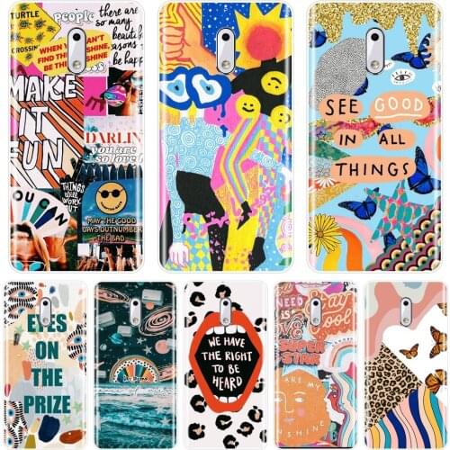 Aesthetic Art Phone Case Silicone For Nokia 8 6 5 3 2 1 Plus Soft Back Cover For Nokia X71 X6 7 Plus Nokia2 Nokia3 Nokia5 Nokia6