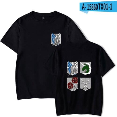 Attack On Titan Anime T-shirts Cosplay Print Harajuku Men Women T Shirts Tee Shirt Casual Short Sleeve O-neck t-shirt Tops