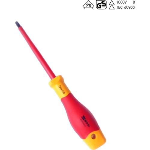 BOSI Germany VDE T30x130mm Insulated Torx Screwdriver Electrician Tool Magnetic BS600033
