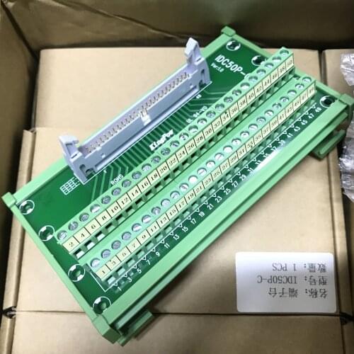 IDC64P IDC50P IDC34P IDC30P IDC26P IDC20P IDC10P Male Terminal Block Breakout PLC Relay Terminals Adapter Connector