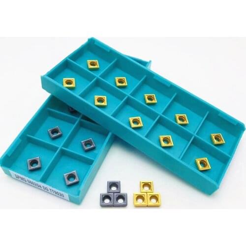 10PCS SPMG060204 DG TT9030 TT8020 indexable carbide inserts for U boring metal SPMG 060204 machine tool accessories lathe tools