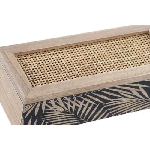 Box for Infusions Dekodonia Grille Rattan MDF Wood (24 x 10 x 7 cm)
