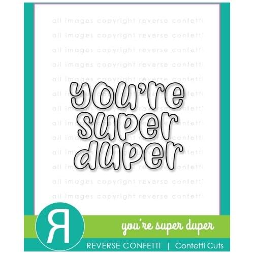 AliliArts Metal Cutting Dies you're super duper diy Scrapbooking Photo Album Decorative Embossing PaperCard Crafts Die