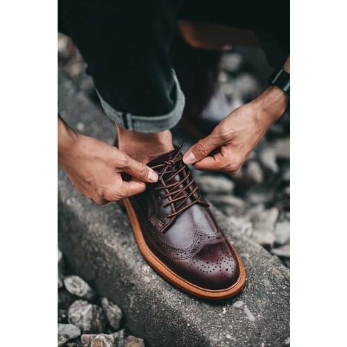 Shoes for Men Free Shipping Men Boots Genuine Leather Party Dress Shoes Custom Designer Men Shoes