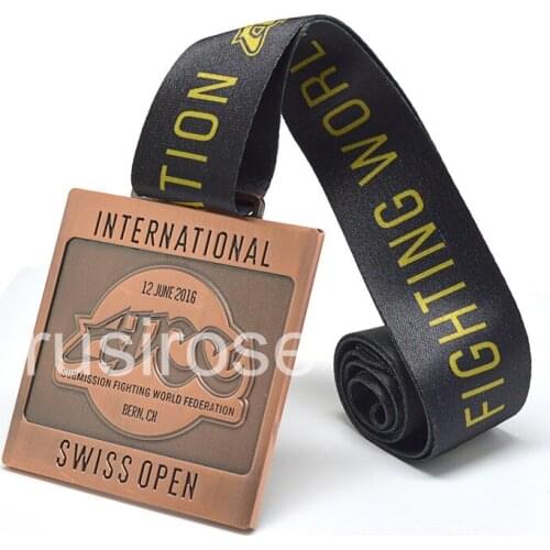 New Red bronze medal customization, red Bronze marathon City Games medal customization