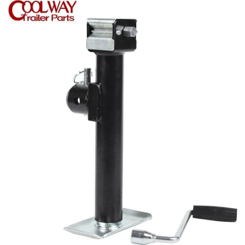 Trailer Weld On Jack Side Wind Loose Handle 2250KG 10" Lift Pipe Mount Swivel Leg Stabilizer RV Parts Camper Caravan Accessories