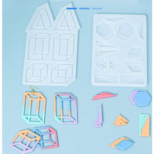 Earrings Epoxy Resin Mold Ear Drop Dangles Silicone Mould DIY Crafts Jewelry Pendant Ornaments Casting Tools