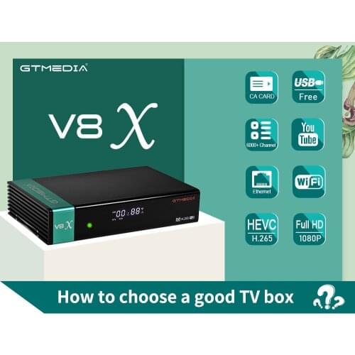 Satellite TV Receiver Decoder V8nova Upgraded Tuner DVB TV Box GTMEDIA V8X Built-in WiFi Support CA H.265 DVB-S2/S2X
