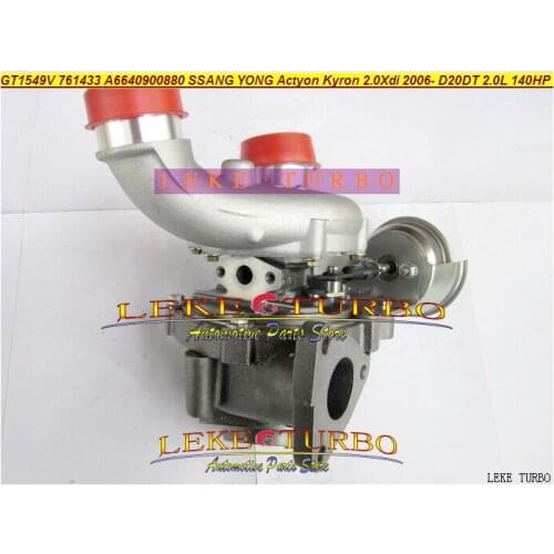 GT1549V 761433-5003S 761433 A6640900880 Turbo Turbocharger For SSANG YONG Actyon A200XDi Kyron M200XDi 2006- 2.0Xdi D20DT 2.0L