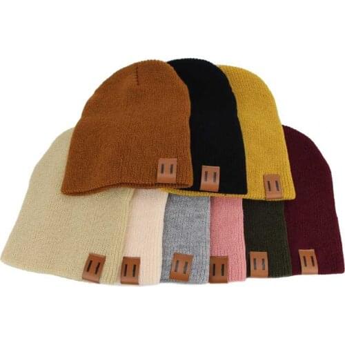 Knitted Kids Beanie Cap Infant Newborn Baby Boy Girl Hat Warm Children Baby Autumn Winter Girls Hat For Kids Toddler Bonnet Cap