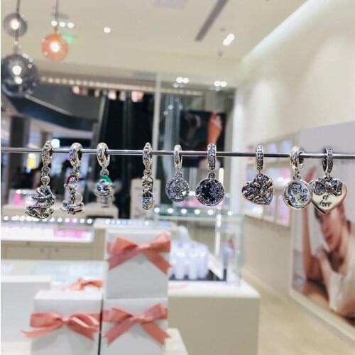 2020 New Fashion High Quality S925 Sterling Silver Star Pendant Collection Womens Original Diy Party Jewelry Accessories Gift