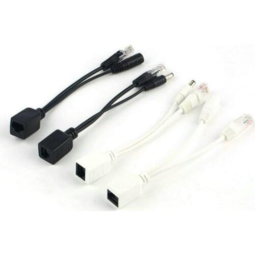 10Pairs/lot Power Over Ethernet Passive PoE Injector Splitter Adapter Cable Kit RJ45 5V 12V 24V Accessory