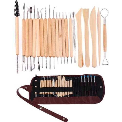 30pcs DIY Clay Pottery Tool Set Drill Pen Ceramics Sculpting Craft Modeling Kit