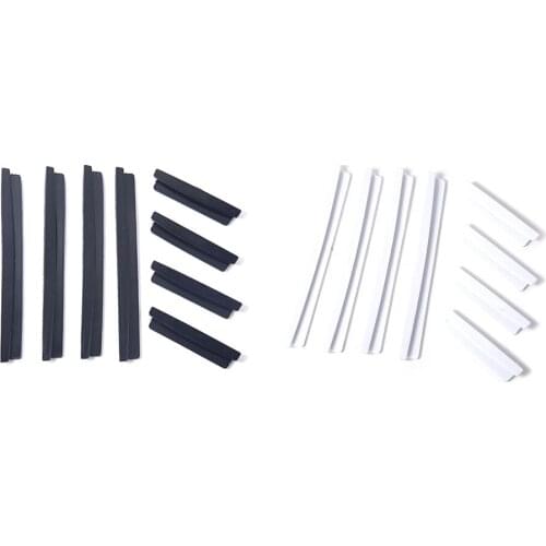 8pcs Car Door Edge Guards Set Auto Slim Bumper Strip Kit Trim Molding Protection Anti-rub Scratch Protector