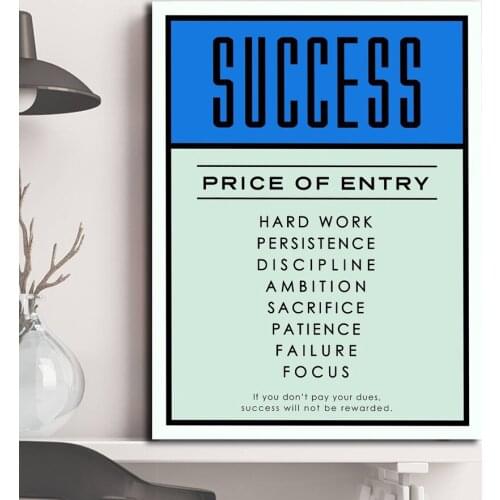 Alec Monopolies Success Canvas Prints Picture Modular Paintings For Living Room Poster On The Wall Home Decoration