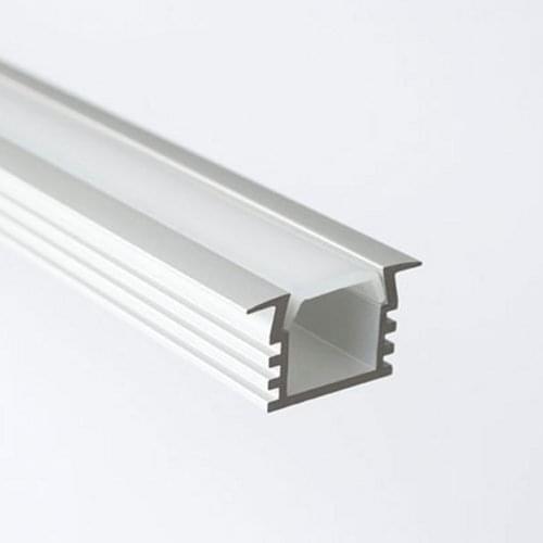 Deep Flush Mount Aluminum LED strip light Profile Housing LED Cabinet Linear Light Fixture, end caps and mounting clips included