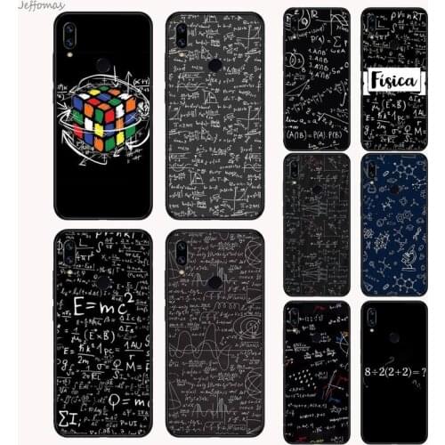 Science Math physics formula Phone Case For Xiaomi Redmi Note 4 4x 5 6 7 8 pro S2 PLUS 6A PRO
