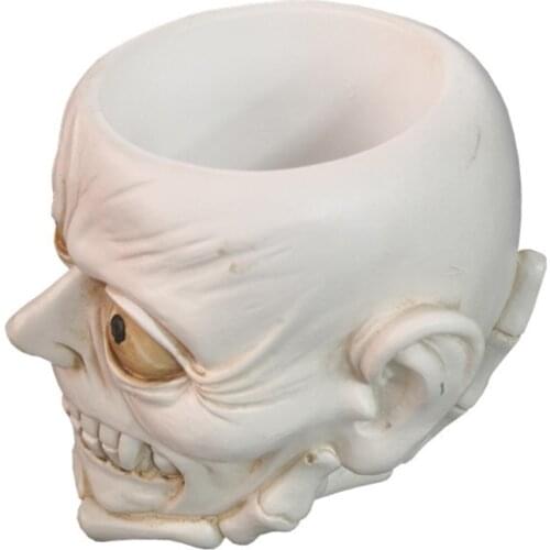 Halloween Skull Flowerpot Epoxy Resin Mold Aromatherapy Plaster Casting Silicone Mould DIY Crafts Plant Pot Pen Holder Making T