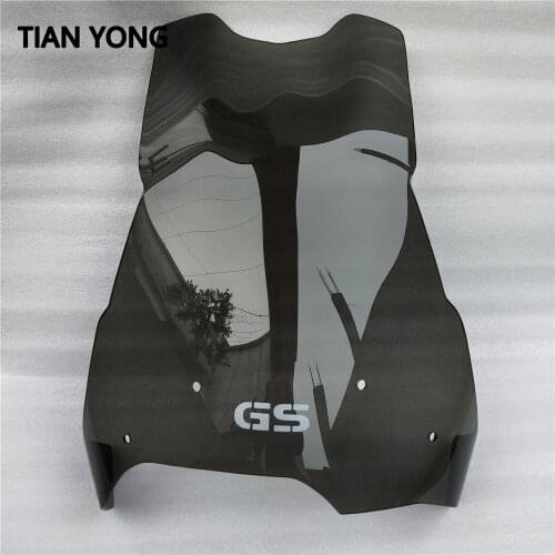 Smoke Black Windshield Wind Deflectore Windscreen Motorcycle Heightening For BMW F800GS F800 F650 GS 700 800GS 2008-2016