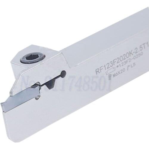 RF123T06-1212BM RF123G2525M-3T20 Slotting Tool Holder CNC Lathe Tool RF123F2020K-2.5T18 Grooving Turning Tool Spring Steel Arbor