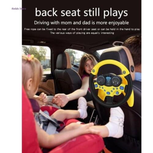 Baby Toys Copilot Steering Wheel Simulated Racing Driver for Children Positive