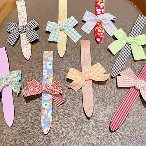 Newest Children Sweet Bow Velcro Hair Hoop Girls Lovely Summer Hair Bands Magic Post Headband Fashion Headwears Hair Accessories