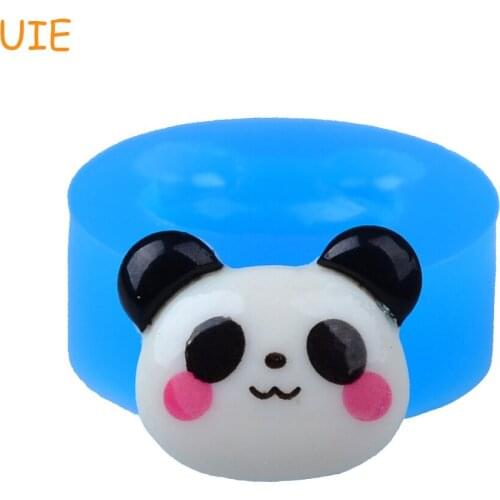 DYL168U 18.8mm Panda Head Silicone Push Mold - Cupcake Topper, Fondant, Sugarcraft, Resin Clay, Gum Paste, Chocolate, Jewelry