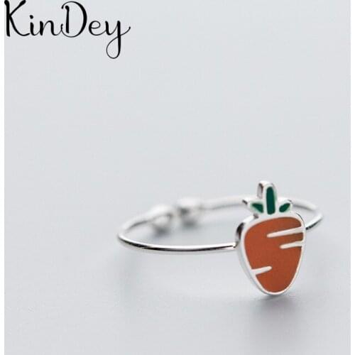 Personality Boho Carrot Rings For Women Charm Wedding Jewelry Adjustable Antique Finger Ring Anillos