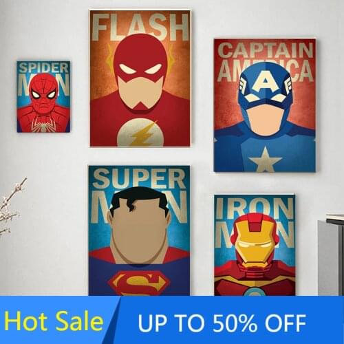 Marvel Canvas Painting Avengers Superhero Captain America Wall Art Posters and Prints Home Decoration Pictures Living Room Decor