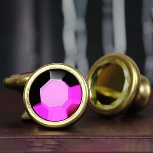 Classical European Style Metal Crystal Furniture Handle Cabinet Pulls Glass Drawer Knobs Kitchen Knobs Knob Door