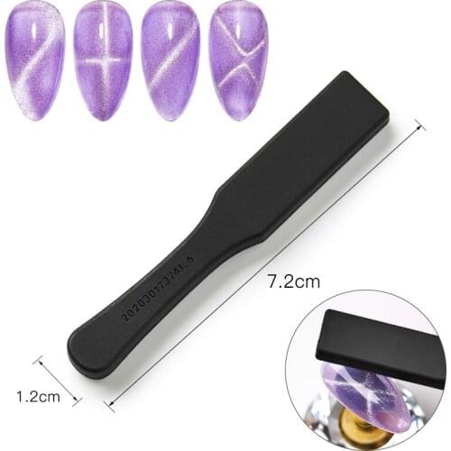 Cat Eye Magnetic Stick Pen For Cat Eye Gel 3D Effect Strong Magnet Slice Board UV Magic Cat Eye Nail Art Tool For UV Nail Gel