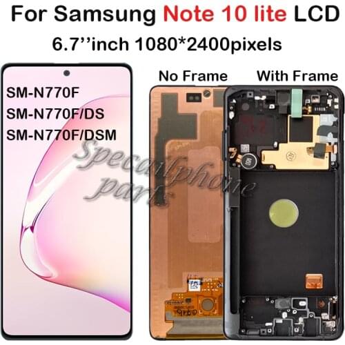 AMOLED for Samsung Note 10 Lite LCD Display Touch Screen Digitizer Replacement Assembly For Samsung N770 N770F N770F/DS LCD