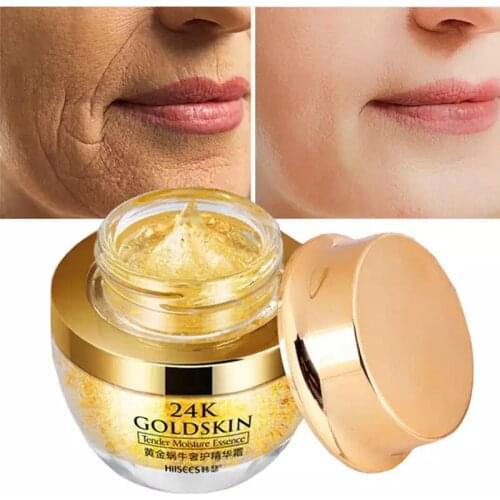 24K Gold Snail Collagen Face Cream Brighten Skin Anti-Aging Moisturizing Remove Acne Whitening Improve Skin Face Skin Care
