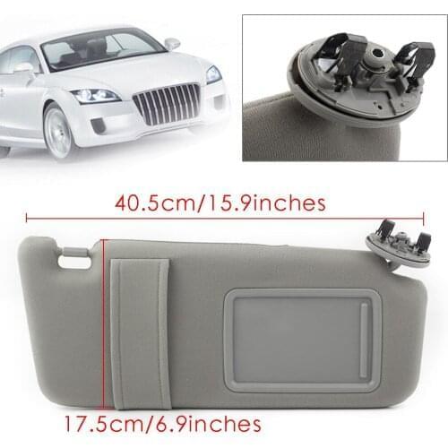 Gray Car Sunshade Shield Sun Visor Shade Right Side For Toyota Camry Without Sunroof 2007 2008 2009 2010 2011