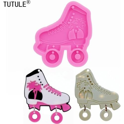 Roller skates silicone mold,craft mold,fondant Cake Molds,resin jewelry mold,Polymer Clay Molds,earring keychain Necklace mould
