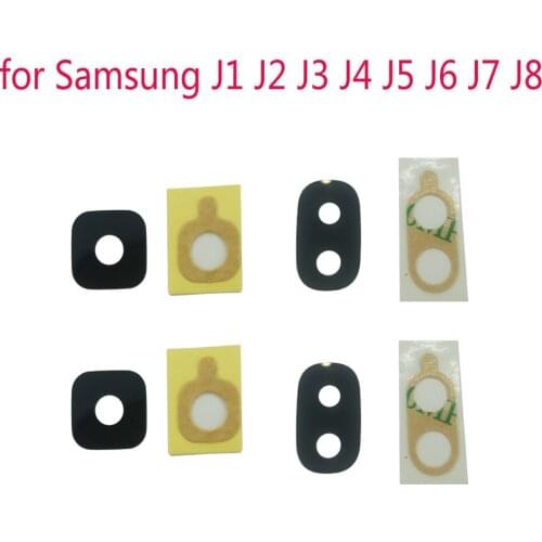 Camera Glass Lens For Samsung Galaxy J1 J2 J3 J4 J5 J6 J7 J8 Original Phone Housing New Rear Back Camera Cover with Adhesive
