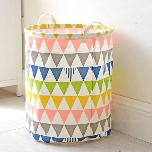 Fresh Color Folding Laundry Toys Basket Storage Barrel Clothing Storage Bucket Laundry Dirty Clothes Washing Organization
