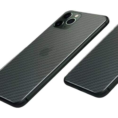 For iPhone 11 Pro Back Screen Protector 3D Carbon Ultra Thin Protective Film-2 pack