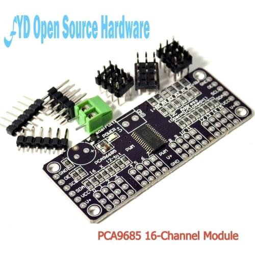 1pcs CJMCU-PCA9685 16-Channel 12-Bit Fm + I2C Bus PWM Controller Servo Control Module CJMCU-PCA9685