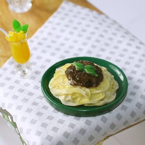 1:12 Mini Ature Dollhouse Noodles Syrup Bowl Mini Chinese Cuisine Pretend Play Food for Dollhouse Kitchen Toy