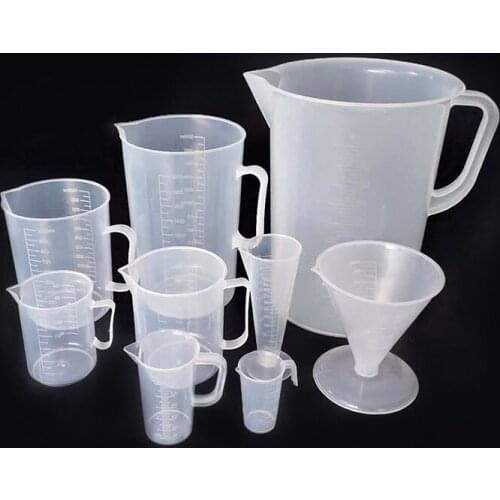 50/100/250/1000/2000/5000ML Clear Plastic Graduated Measuring Cup For Baking Beaker Liquid Measure Cup Container gggg