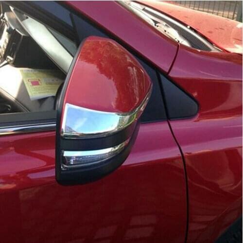 ABS Chrome Side Mirror Cover Trim for Toyota Innova 2016 + Car Styling Stickers Accessories 2pcs Free Shipping