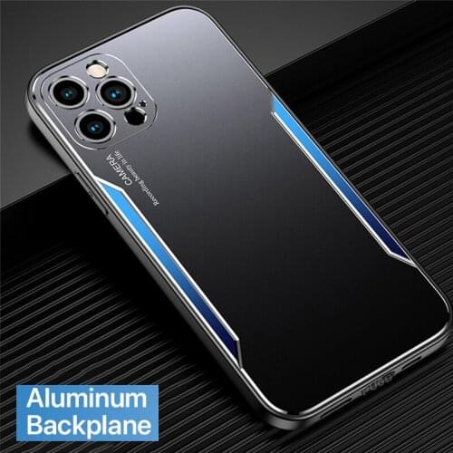 Brand New Metal Matte Luxury Shockproof Case on For iPhone 12 mini 11 Pro Xs Max X Xr SE 2020 8 7 6s 6 plus Anti-fall Back Cover
