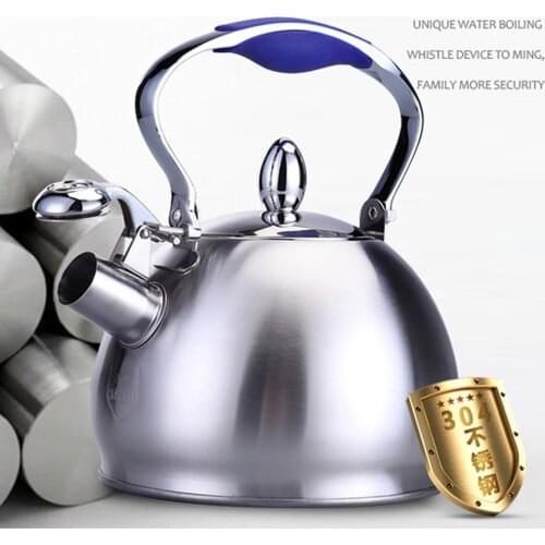 Tea Kettle Whistling Tea Kettle Teapot Design, Quick Boiling, Rust Resistant, Stainless Steel Whistle Stove Top Pot, 2.5L